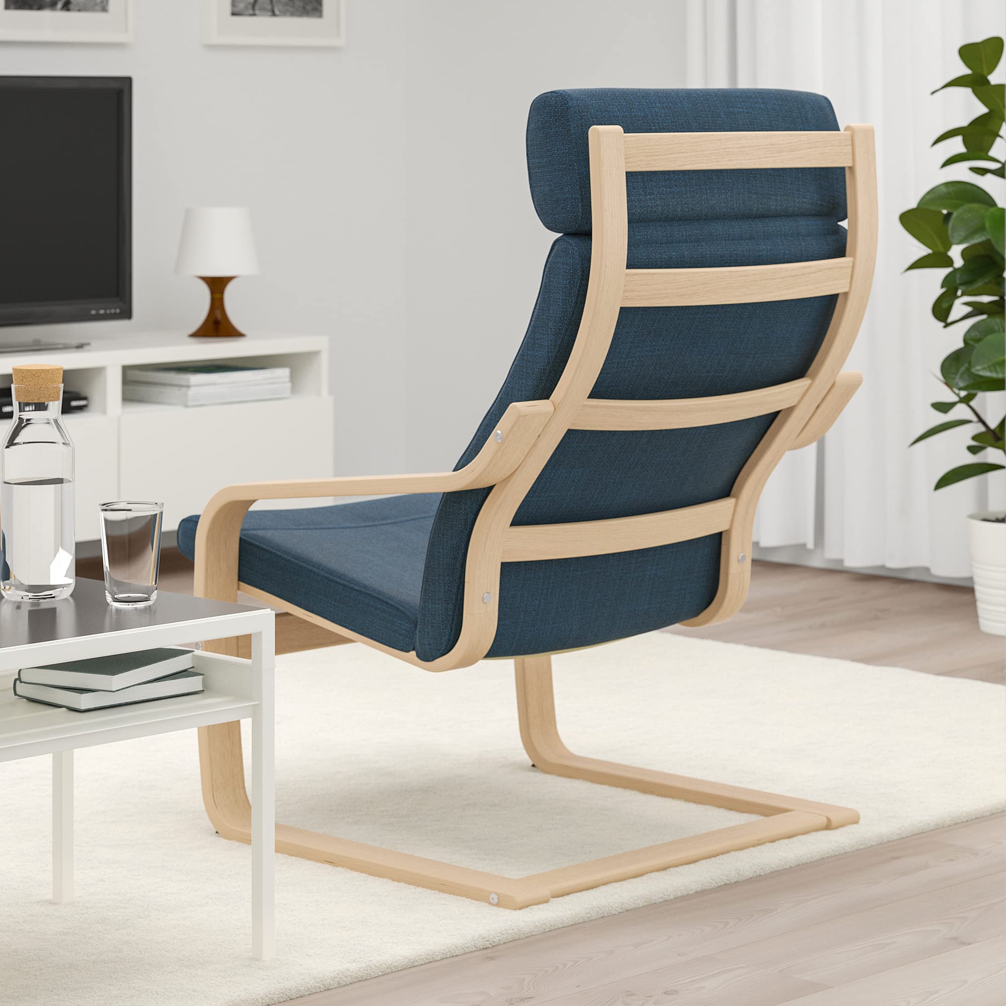 Amazon.co.jp: IKEA POÄNG アームチェア、ホワイトステインオーク